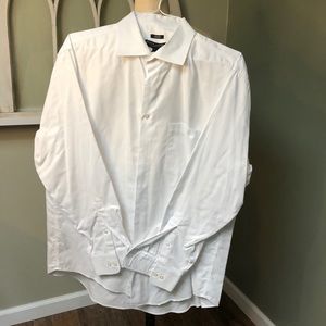 3 Classic white button down dress shirts